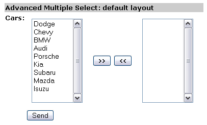 Basic usage with default layout