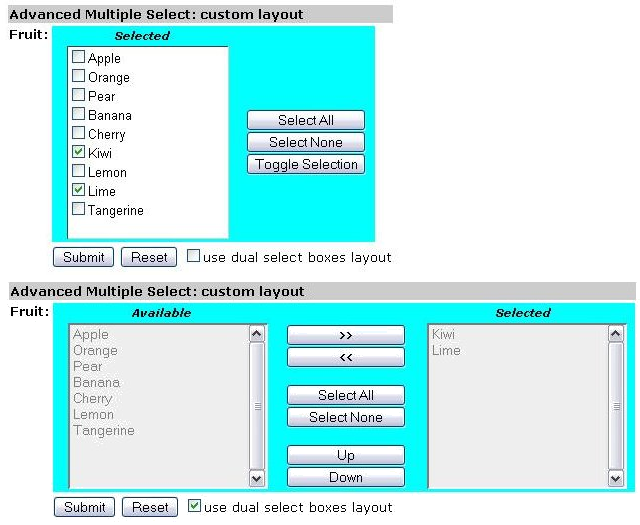 Slection avance