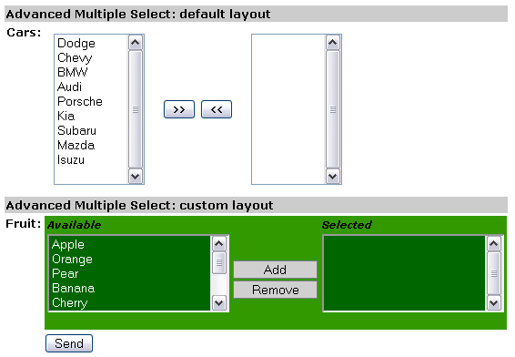 Utilisation multiple avec deux prsentations diffrentes